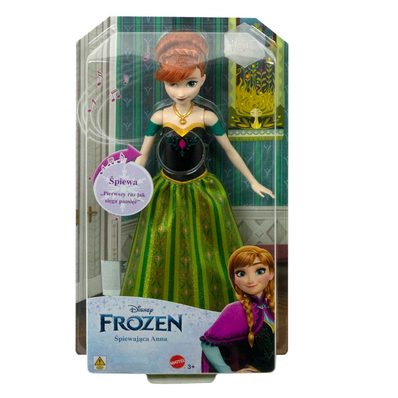 Mattel Ľadové kráľovstvo Spievajúca Anna Bábika 30 cm HMG45